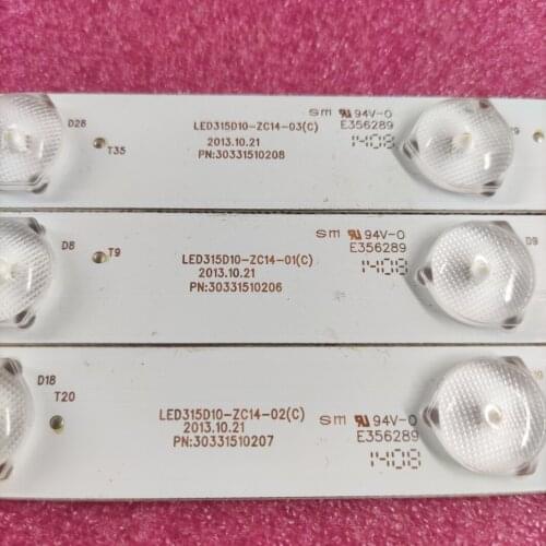 LED Backlight strip 10 Lamp for LE32TE5 LE32D8810 LE32D8810 LD32U3100 LE32F3000W LED315D10-ZC14 LED315D10-ZC14-01(C) 02(C) 03(C)