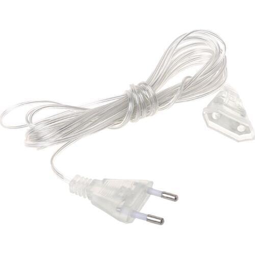 5m Power Extension Cable Extender Wire For LED String Light Christmas Lights EU Plug Jan-23