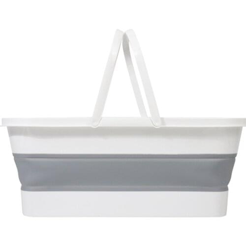 Cleaning Handle Bucket, Rectangular Storage Caddy, Wash Bucket Wash Bucket With Handle Folding Floor Mop Cleaning