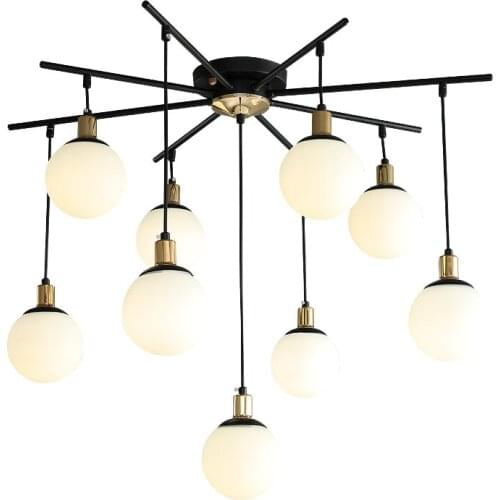 Magic Bean Glass ball Ceiling Chandeliers Minimalist Indoor LED Lighting Childrens Room Living Room Home Decoration