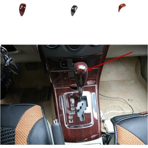 1pc ABS carbon fiber or wooden grain Handlebar decorative sequins decoration cover for 2007-2012 Toyota Corolla MK10