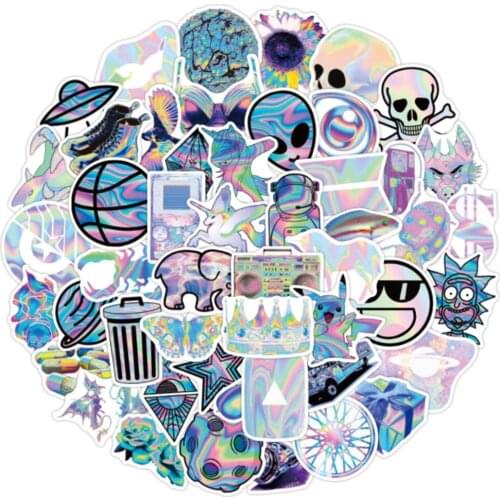 10/30/50PCS Colorful Blue Cartoon Girl Sexy Beautiful Graffiti Sticker Hand Account Guitar Notebook Decoration Toy Wholesale