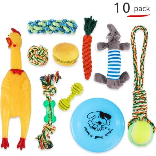 10PCS/Set Dog Toys Funny Pet Toy Squawking Rooster Screaming Chicken Dog Cat Toys Attractive Dog Cat Puppy Molar Chew Toys