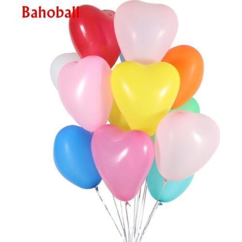 10Pcs Red Pink White Balloons 10Inch Love Heart Latex Balloons Helium Balloon Valentines Day Birthday Party Inflatable Balloons