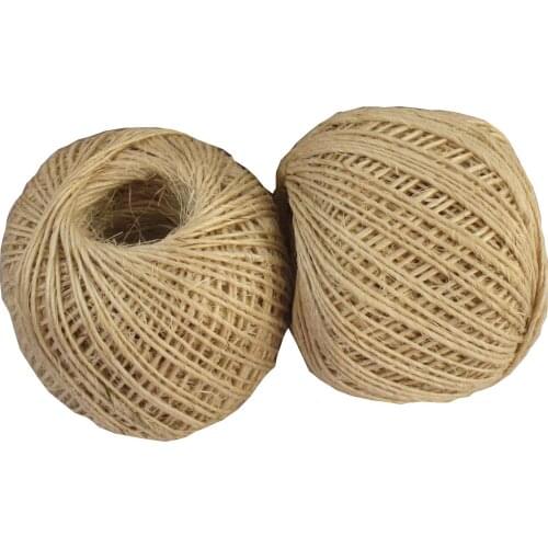 2 Pcs/lot 80M ball100% natural sisal twine ,sisal rope, sisal thread used in all kind packing,in home garden