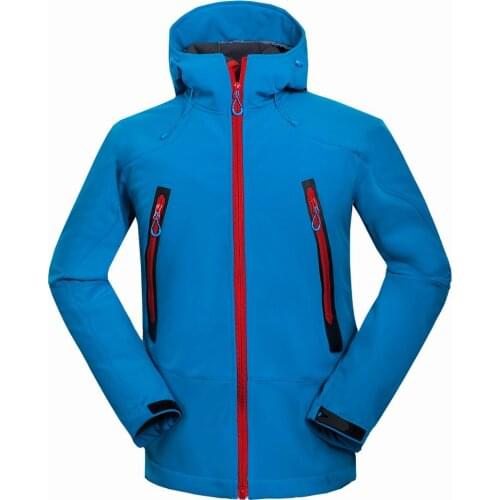 2019 Men Hiking Jacket Softshell Fleece Windproof Water Repellent Breathable Thicken Male Outdoor Sport Wear Riding Climbing