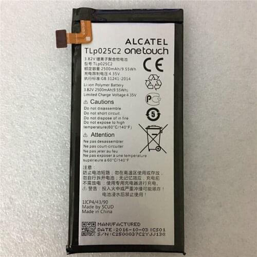 2500mAh TLP025C2 / TLP025C1 Replacement Battery For Alcatel One Touch POP 4 Plus 4+ OT-5056D 5056D 5056A 5056W