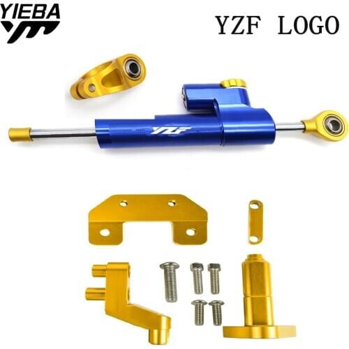 Aluminum Motorcycle Accessories 1 SET Steering Stabilize Damper Bracket Mount kit For Yamaha YZF-R25 YZF-R3 YZF R25/R3 2014-2017