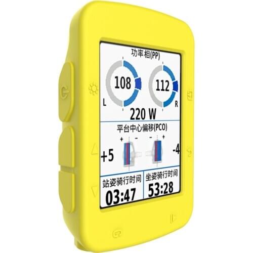 Yellow Bicycle stopwatch Case Cover for Garmin Edge 520 Bike GPS Silicone shell Protective Rubber Sleeve Cover Free Shipping