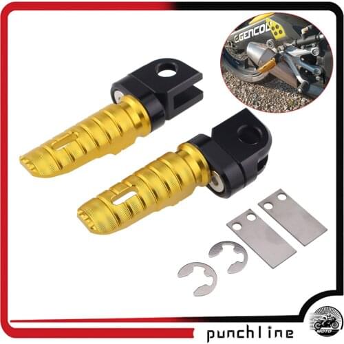 For KAWASAKI NINJA ZX-6R ZX-10R ZX-12R ZX-14R GTR1400 ZZR 1400 ZZR 1200 ZZR 600 ZRX1200 Rotating Front Footpegs Foot Pegs