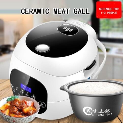 Home Mini Rice Cooker Intelligent L Small Ceramic Liner Rice Cooker Multi-function Genuine 1-2-3 People Household L Liter
