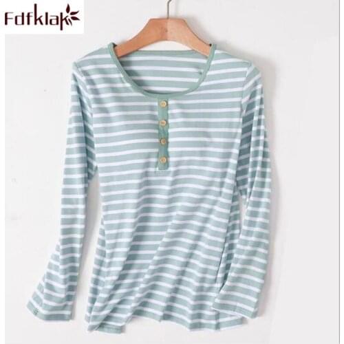 Женские футболки с длинным рукавом Fdfklak China At AliExpress