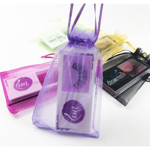 Foxyfox wholesale 20/50pcs 3d mink lashes case eyelash packaging box lash boxes packaging custom logo plastic sliding clear box