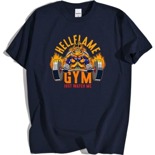 Funny Cartoon My Hero Academia Japan Anime Tops Men Summer Oversize T-Shirts Loose Loose T Shirts Fashion Cartoons Mens T Shirt