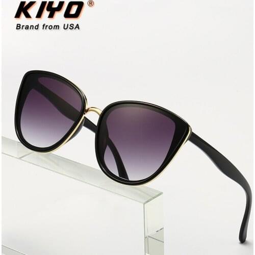 KIYO Brand 2021 New Women Men Cat Eye Sunglasses PC Fashion Sun Glasses High Quality UV400 Driving Eyewear 1739