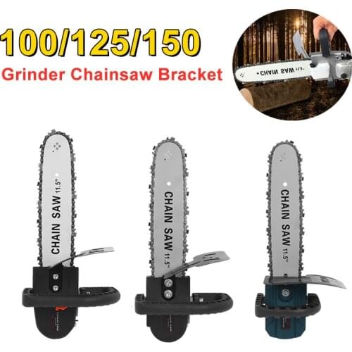 Electric Chainsaw Bracket Adjustable Universal 100/125 /150 Chain Saw Part Angle Grinder Into Chain Saw Electric Saw Parts