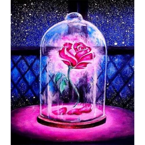 5D DIY Square Round Diamond Painting Cross Stitch Kit Diamond Embroidery Mosaic Flower Picture Home Decoration Gift WG2191