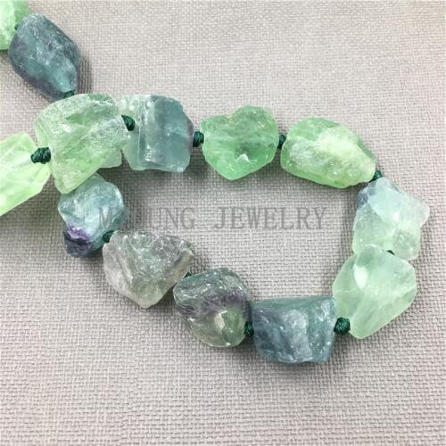 Raw Fluorite Crystal Quartz Nugget Beads,Rainbow Fluorite Crystal ,Green Fluorite,Healing Crystal,Blue Fluorite Stone MY0108