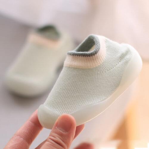 Newborn Baby Socks Shoes Infant Color Matching Cute Kids Boys Doll Soft Soled Child Floor Socks Clog Toddler Girls First Walkers
