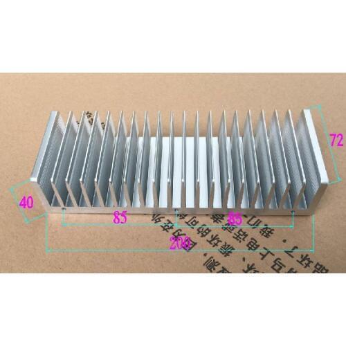 200X72X40mm Professional power amplifier heat sink Metal wire drawing Radiator 200*72*40mm Aluminum Heatsink