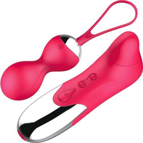 Silicone Wireless Remote Vibrator Egg Smart Ball Shrink Yin Vaginal Tighten Exercise Dual vibration Egg Sex Toys For Woman A3