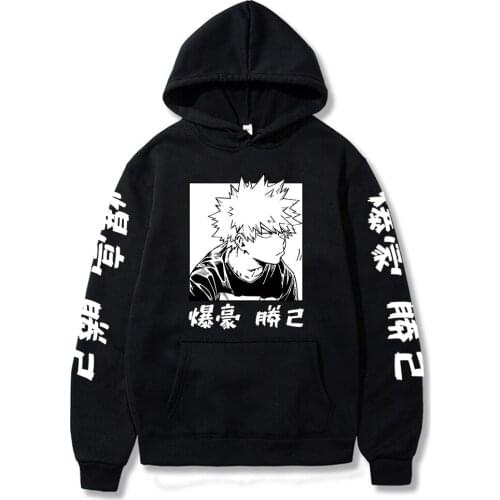 Autumn Winter Sudadera Hombre Japanese Streetwear My Hero Academia Anime Cosplay Hoodies Women Men Harajuku Sweatshirt Pullover