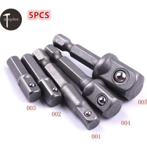 Universal 5PCS Socket Adapter Wrench Tools Set 1/4" 3/8" 1/2" Socket Adapter Reflex Tool Kit Ratchet Wrench Tool