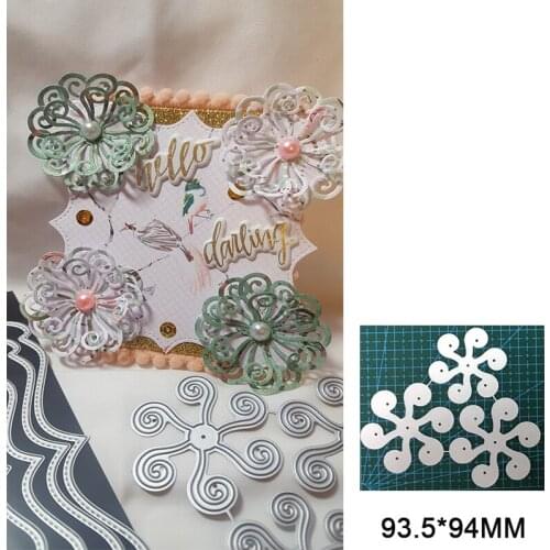 Rotating Flower Metal Cutting Dies For DIY Scrapbooking Album Paper Cards Making Decorative Crafts Embossing Die Cuts New