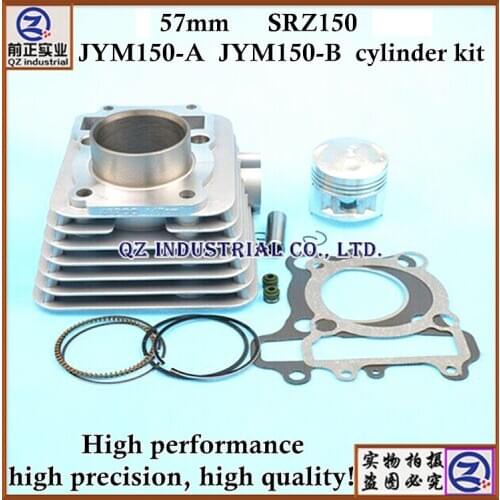 High performance good quality for YAMAHA motorcycle engine parts 57mm SRZ150 JYM150-A JYM150-B cylinder kit