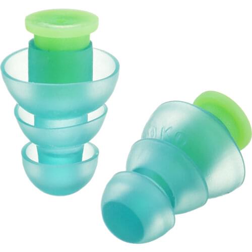 1 Pair Noise Cancelling Hearing Protection Earplugs For Concerts Musician Motorcycles Reusable Silicone Ear plugs