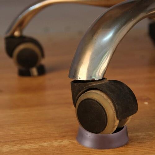 10pcs Plastic Caster Cups Anti-Slip Furniture Stoppers Wheels Grippers Floor Protectors Furniture Chair Table Legs Protect Pads