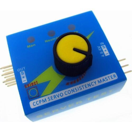 10pcs/lot Servo Tester Gear Test CCPM Consistency Master Checker 3CH 4.8-6V with Indicator Light