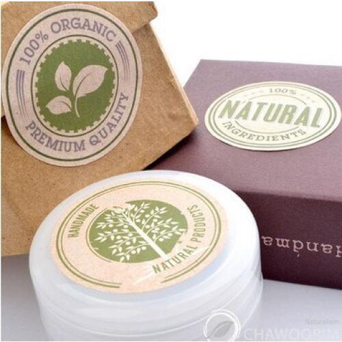 1800 natural 100% organic gift seal stickers, wedding bakery packaging label stickers / wholesale /On sale 2018New