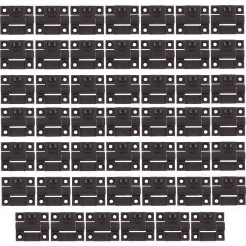 48 Pieces 4 Hole Torque Hinge Replacement for Southco E6-10-501-20, Adjustable Torque Hinge, Black, 42mm x 36mm