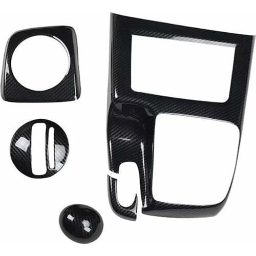 5Pcs For Honda Civic 8th 2006-2011 LHD AT Model Car Gear Shift Box Knob Cover Trim Bezel Car Styling Decal Stickers ABS