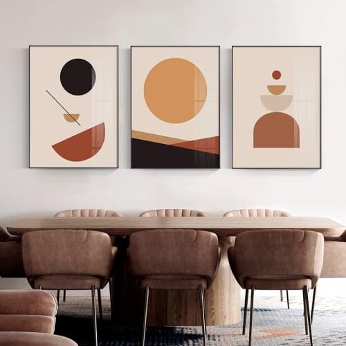 Abstract Geometric Graphic Canvas Painting Scandinavia Styles Wall Art Picture Posters Prints for Living Room Home Decor Unframe