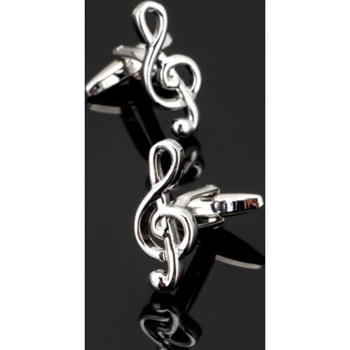 Free shipping, new mens shirt cufflinks music symbols Cufflinks senior designers exclusively design gift buttons for musicians