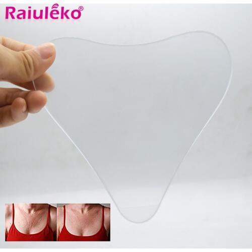 NEW Reusable Triangle Chest Pad Anti Wrinkle Chest Pad soft Silicon Transparent Chest Sticker Lady Cleavage Best Sale Skin Care
