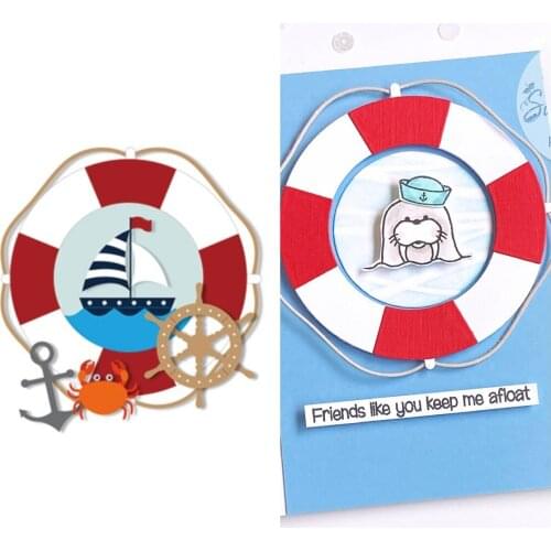 New 2021 Nautical Notions Metal Cutting Dies Scrapbook Diary Decoration Stencil Embossing Template DIY Greeting Card Handmade