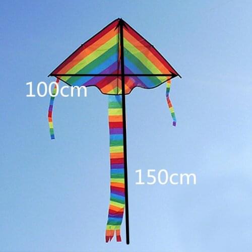 New Long Tail Rainbow Kite Outdoor Kites Flying Toys Kite For Children Kids 57BF