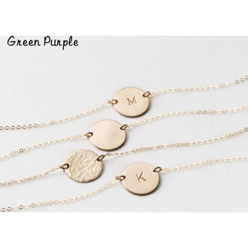 Gold Hammered Necklace Handmade Chocker Pendants Bijoux Collier Femme Kolye Collares Collane Jewelry Necklace for Women