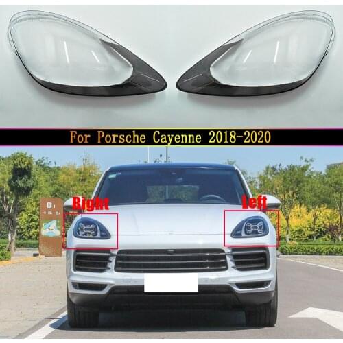 Car Clear Front Headlight Lens Cover Replacement Headlight Shell Cover For Porsche Cayenne 2018 2019 2020