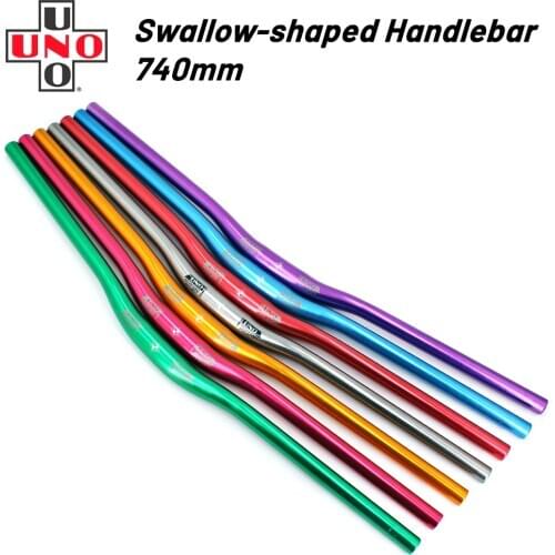 UNO Bicycle Handlebar Aluminum Alloy MTB Handlebar Road Mountain Bike Handlebar Multi-Colors Riser Bar 740*31.8mm Bike Parts