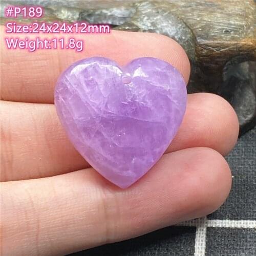 Top Natural Purple Kunzite Stone Pendant Jewelry For Women Man Crystal 24x24x12mm Healing Love Gift Silver Beads Gemstone AAAAA