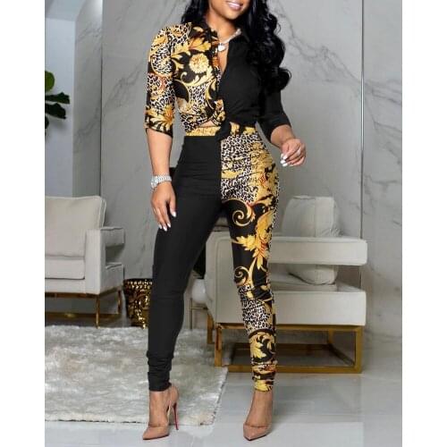 Ladies Suit Fashion Cartoon Printing Long-Sleeved Sweater Solid Color Trousers Two-Piece Casual Jogging Streetwear Suit Women