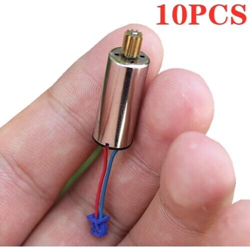 10PCS/LOT 0.3 Module NdFeB 8520 Coreless DC Motor DC 3.7V 46000RPM High Torque Motor Strong Magnetic Motor For Airplane Model