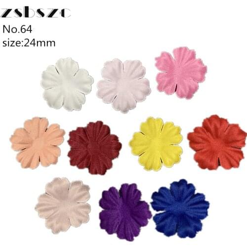 1000Pcs Stain Flowers DIY 24mm Width Decoration Handmade DIY Garment Accessories Handcrafted Fabric
