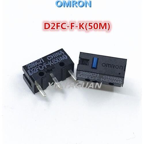 2pcs/lot OMRON Mouse Micro Switch Microswitch D2FC-F-K 50M RZ general D2FC-F-7N 10M 20M 50 millions time lifetime