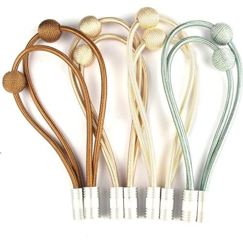 2Pcs Curtain Buckles Hanging Ball Magnet Curtains Tieback Magnetic Curtain Holder Clips Holdbacks Home Decor Accessories