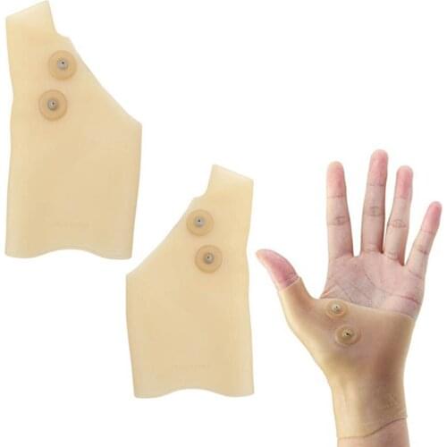 2 Pcs Silicone Magnetic Therapy Gel Wrist Glove Support Hand Pain Ease Healthcare Braces Supports For Hand Care 88 Dro